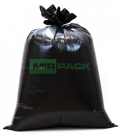 Мешки для строительного мусора 240 л. 80 мкм, ПВД, 10 шт, двухслойные, 93х130 см, черные, EXPORT - Вид 3