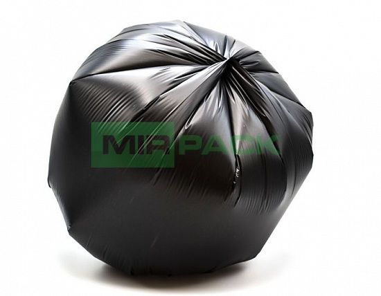 Мешки для мусора 30 л, 20 мкм, черные, ПСД, с ароматом свежести, прочные (в рулоне 20 шт, 50х60 см) Мирпак - Вид 3