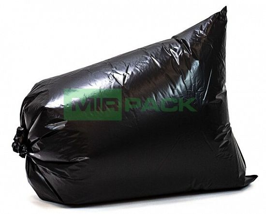 Мешки для мусора 120 литров, 80 мкм, 10 штук, 70*110, дно прямое, обезличенные - Вид 2