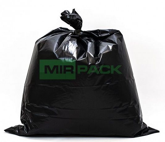 Мешки для мусора 180 литров, 65 мкм, черные, в пачках 100 шт - Вид 6
