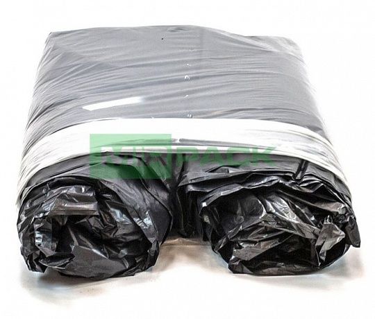 Мешки для мусора 360 литров, 40 мкм, в пачках ПВД, черные, пласт - Вид 4