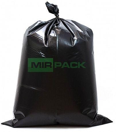 Мешки для мусора ПВД 220л 60 мкм 10 шт черные обезличенные - Вид 3