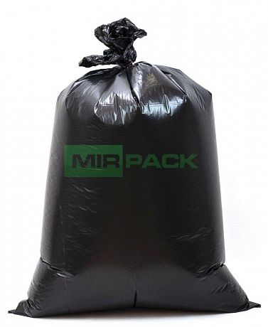 Мешки для мусора 120 литров, 60 мкм, 10 шт, ПВД 2 слоя, размер 70х110 см, черные, EXTRA LUX - Вид 3
