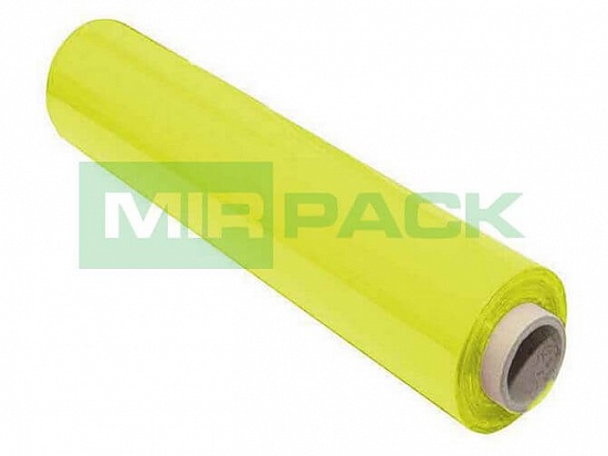 Стрейч пленка для ручной упаковки 500 мм 23 мкм 1 кг желтая - Вид 1