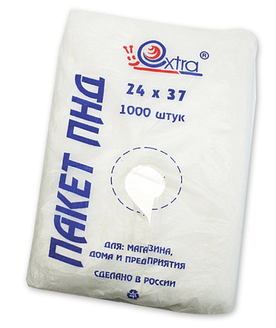 Фасовочные пакеты 24*37 см (10мкм), евробокс 500 шт. (особопрочные) - Вид 1