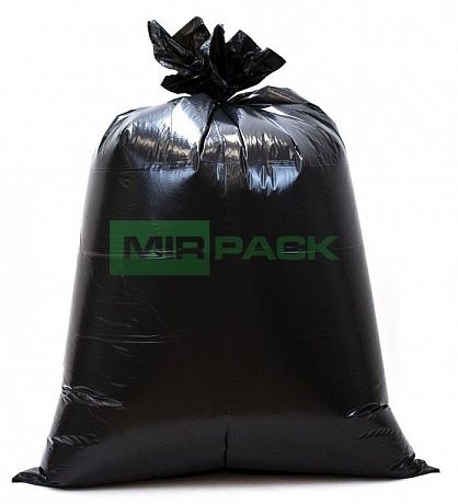 Мешки для строительного мусора 240 л, 70 мкм, 10 шт. черные, серия Стройка - 2 слоя - Вид 3
