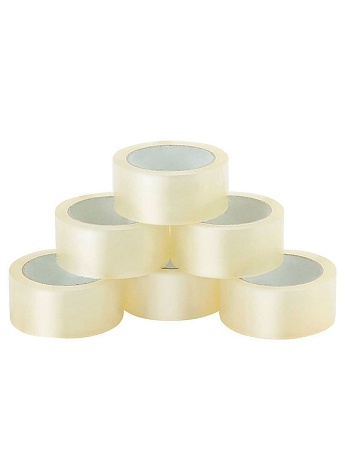 Клейкая лента 48х66 мм прозрачная 45 мкм - Вид 1